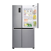 LG 626L Platinum Silver Side by Side Refrigerator, Door-in-Door™, GC-M247SLUV