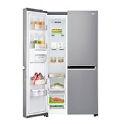 LG 626L Platinum Silver Side by Side Refrigerator, Door-in-Door™, GC-M247SLUV