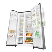 LG 626L Platinum Silver Side by Side Refrigerator, Door-in-Door™, GC-M247SLUV