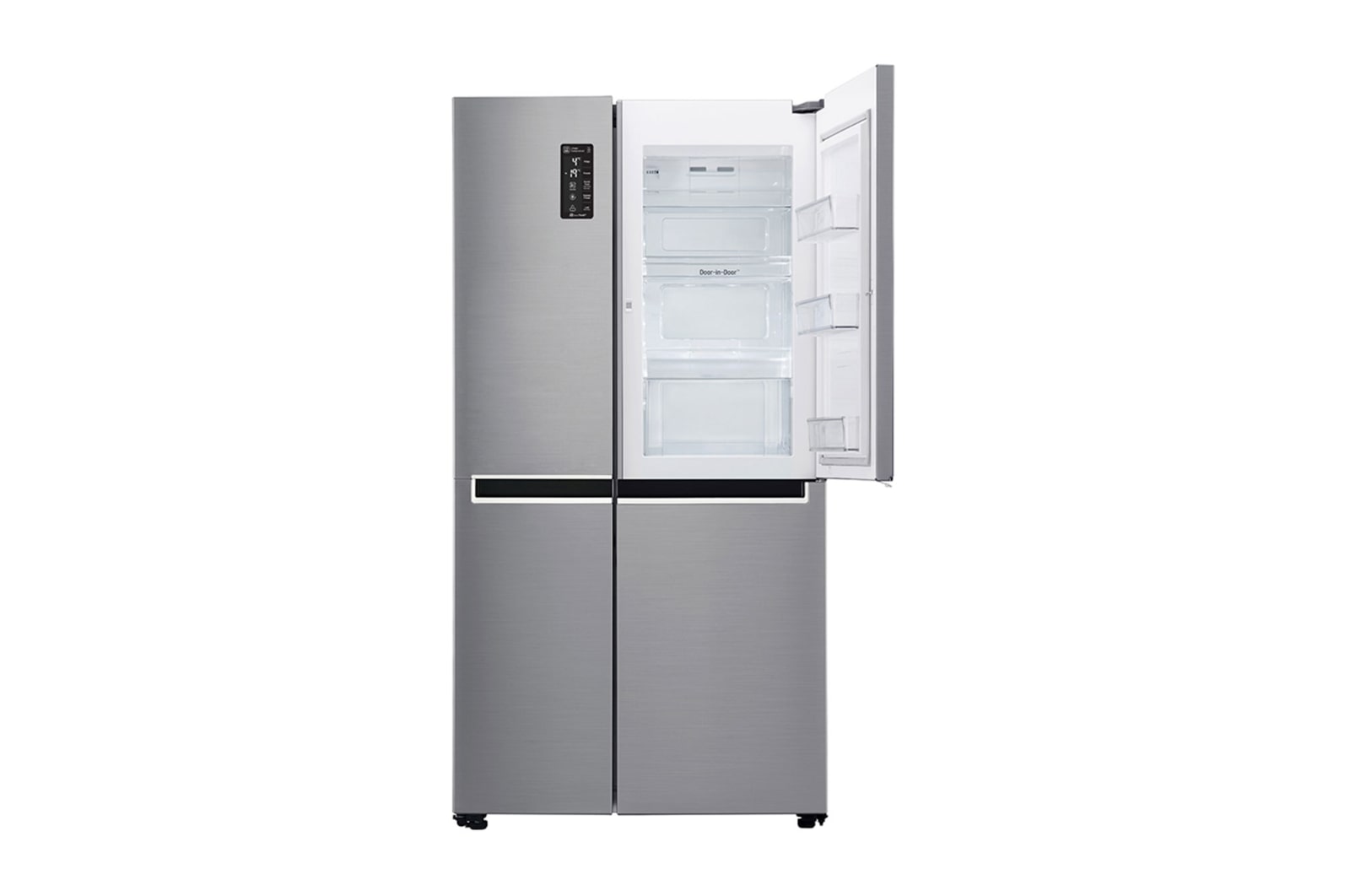 LG 626L Platinum Silver Side by Side Refrigerator, Door-in-Door™, GC-M247SLUV