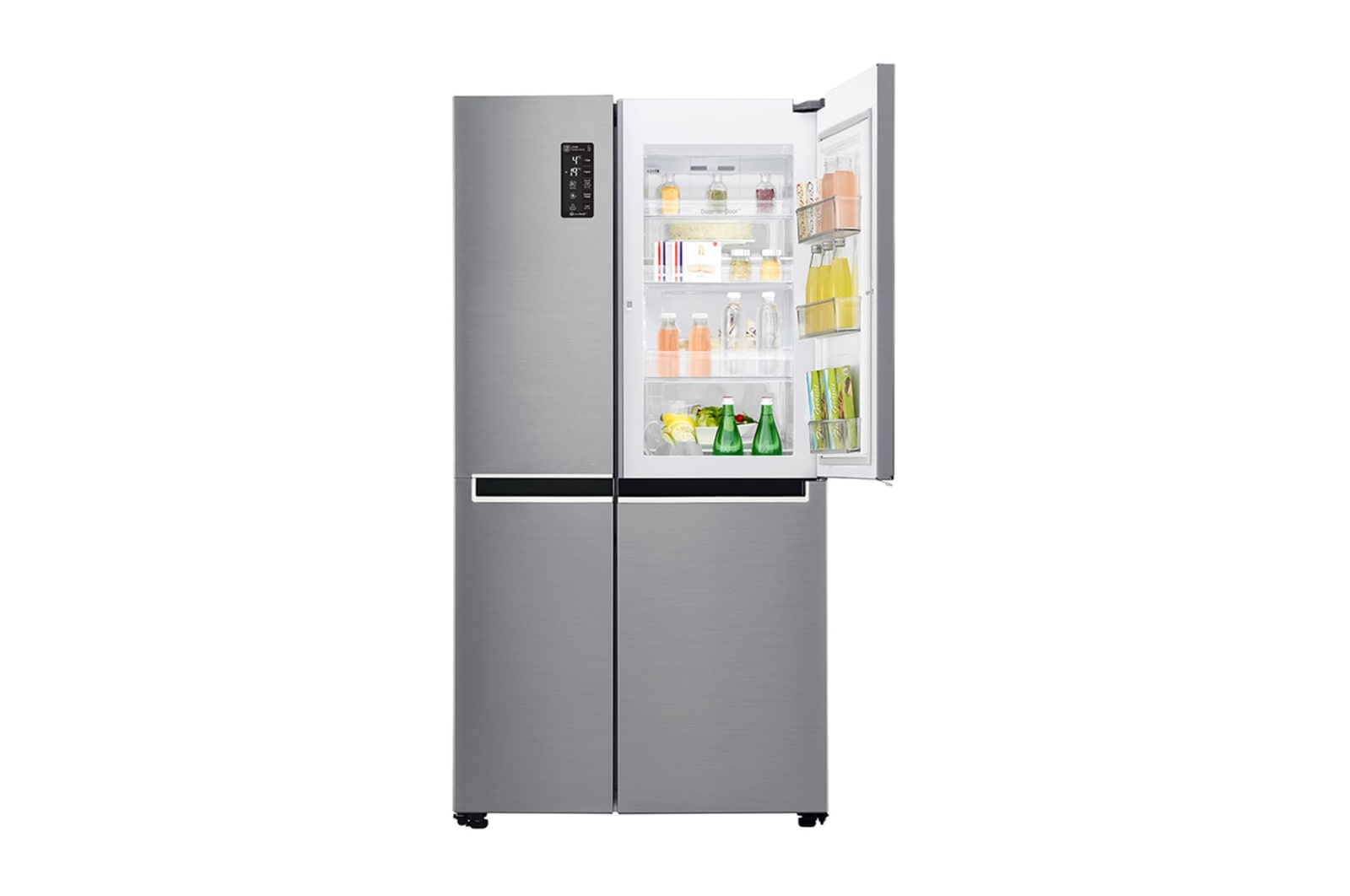 LG 626L Platinum Silver Side by Side Refrigerator, Door-in-Door™, GC-M247SLUV