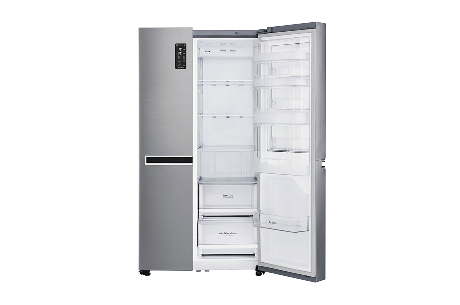 LG 626L Platinum Silver Side by Side Refrigerator, Door-in-Door™, GC-M247SLUV