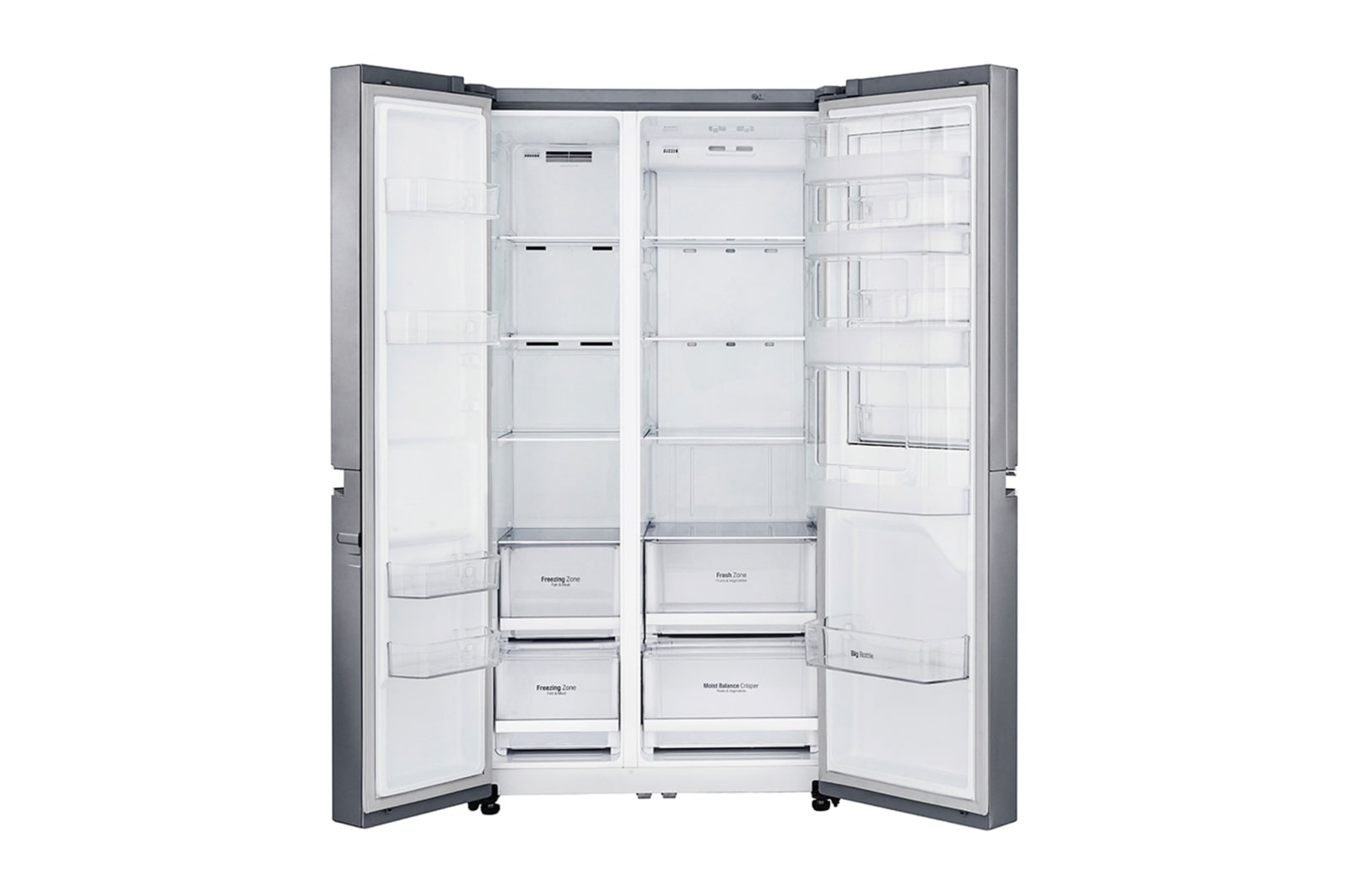 LG 626L Platinum Silver Side by Side Refrigerator, Door-in-Door™, GC-M247SLUV