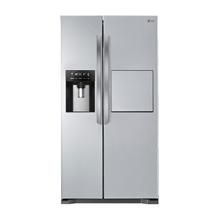 Fridge Freezers : 506L Kaiser Shiny Steel Side by Side Refrigerator with Hygiene Fresh GC-P207GLYV