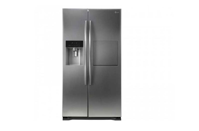 LG 506L Kaiser Shiny Steel Side by Side Refrigerator with Hygiene Fresh, GC-P207GLYV