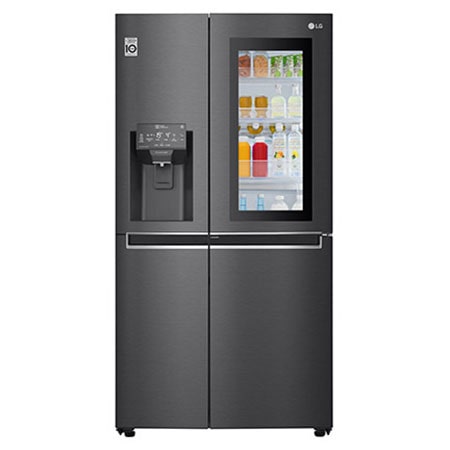 LG 665L Side by Side Fridge with InstaView Door-In-Door® in Matte Black Finish, GC-X247CQBV 