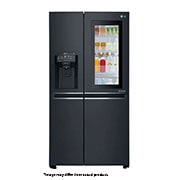 LG 665L Side by Side Fridge with InstaView Door-In-Door® in Matte Black Finish, GC-X247CQBV