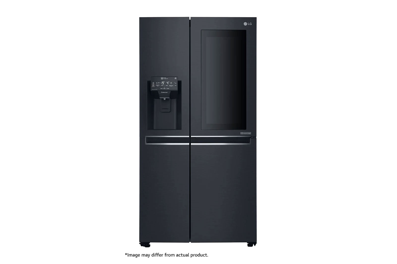 LG 665L Side by Side Fridge with InstaView Door-In-Door® in Matte Black Finish, GC-X247CQBV