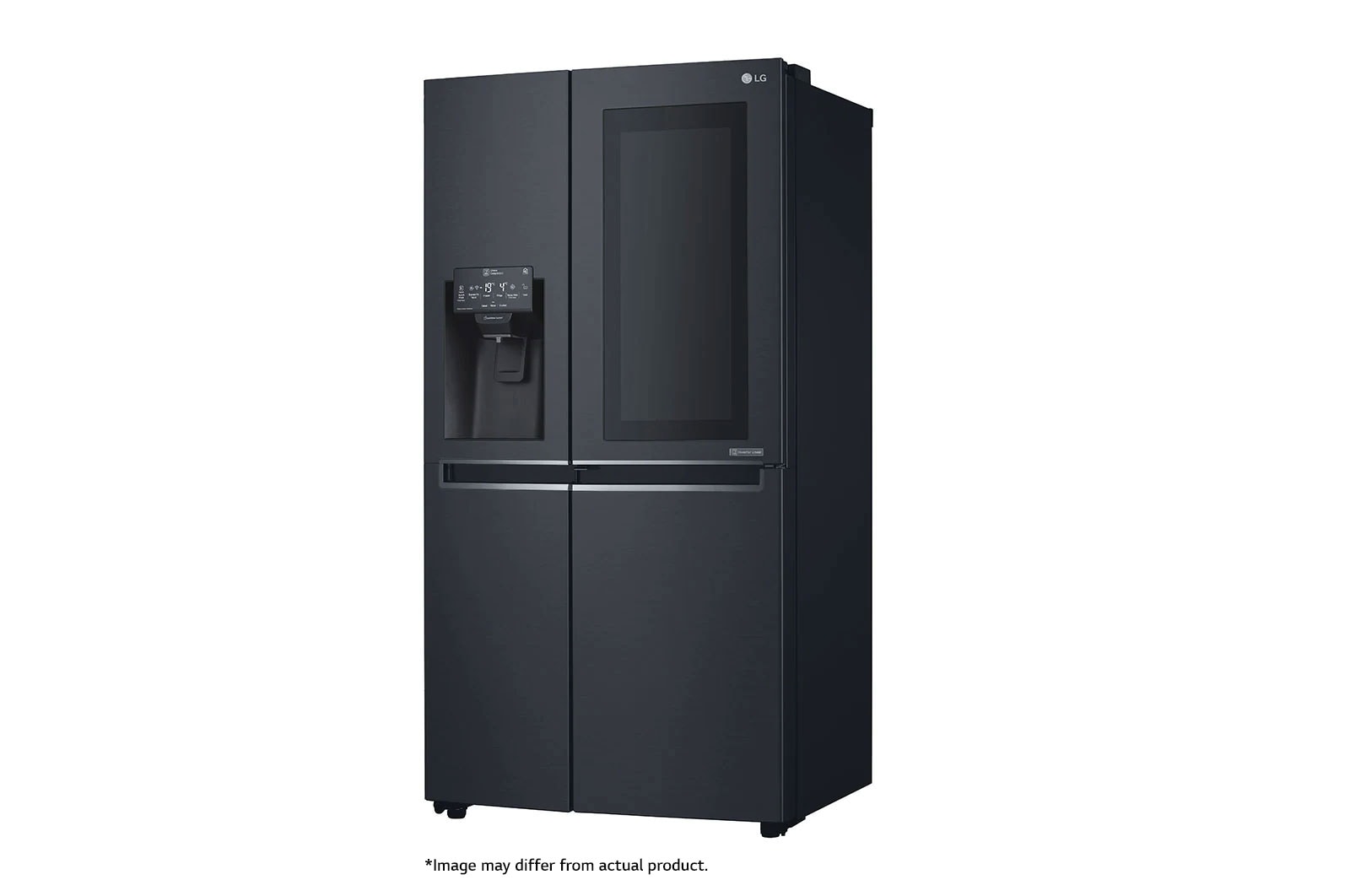 LG 665L Side by Side Fridge with InstaView Door-In-Door® in Matte Black Finish, GC-X247CQBV