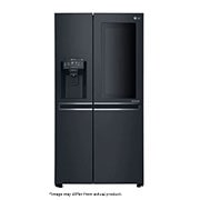 LG 665L Side by Side Fridge with InstaView Door-In-Door® in Matte Black Finish, GC-X247CQBV