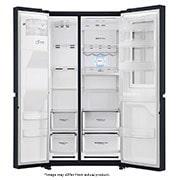 LG 665L Side by Side Fridge with InstaView Door-In-Door® in Matte Black Finish, GC-X247CQBV