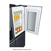 LG 665L Side by Side Fridge with InstaView Door-In-Door® in Matte Black Finish, GC-X247CQBV