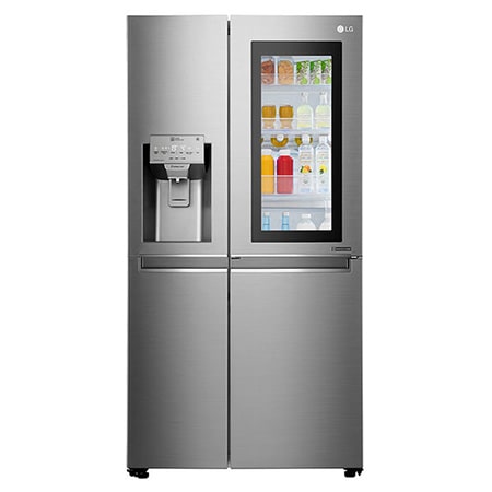 Fridge Freezers : 665L Stainless Steel Instaview Side by Side Fridge, Door-in-Door® GC-X247CSBV