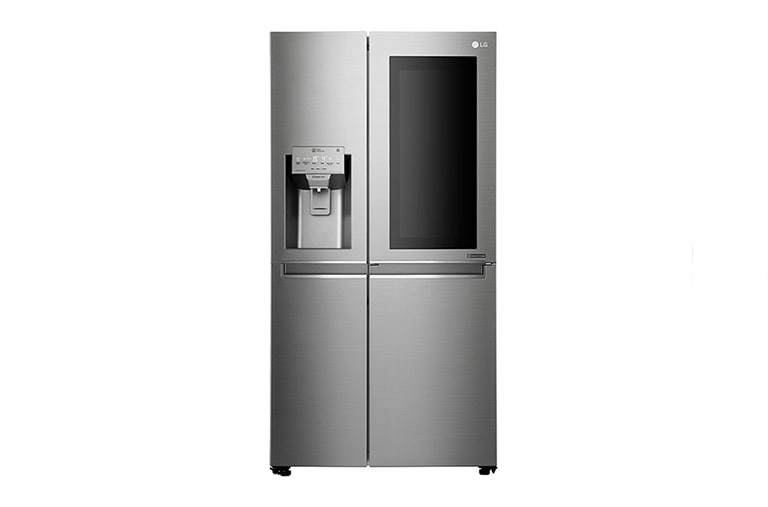 LG 665L Stainless Steel InstaView Side by Side Fridge, Door-in-Door, GC-X247CSBV