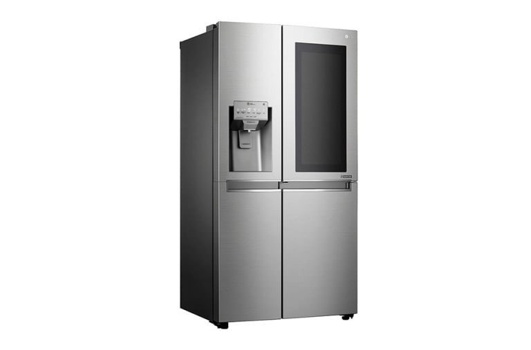 LG 665L Stainless Steel InstaView Side by Side Fridge, Door-in-Door, GC-X247CSBV