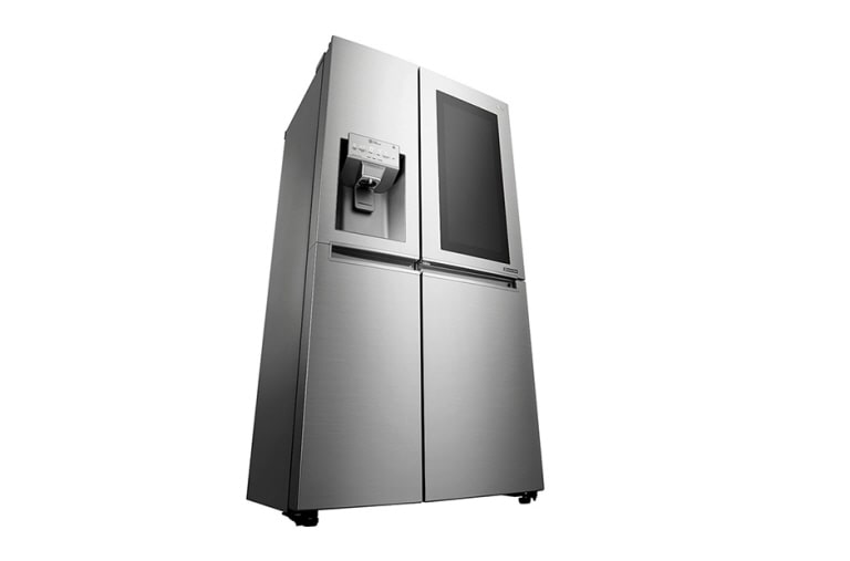 LG 665L Stainless Steel InstaView Side by Side Fridge, Door-in-Door, GC-X247CSBV