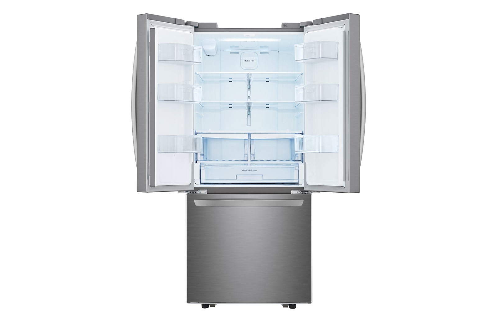 LG 533L Platinum Silver French Door Refrigerator GM-F223DLXQ, GM-F223DLXQ