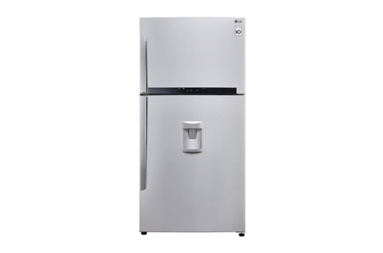 LG 568L Shiny Steel Top Freezer/Fridge, GR-B762HLPL