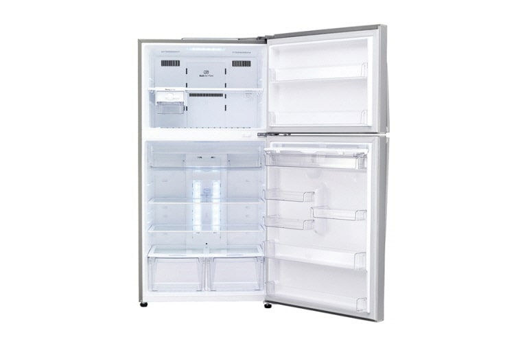 LG 568L Shiny Steel Top Freezer/Fridge, GR-B762HLPL