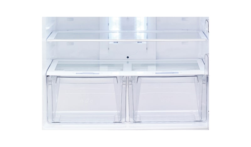 LG 568L Shiny Steel Top Freezer/Fridge, GR-B762HLPL