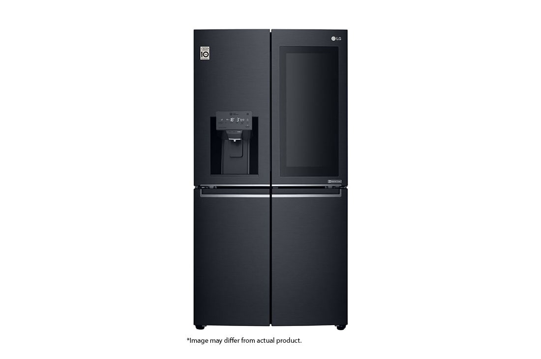 LG 716L InstaView™ Door-in-Door French Door Fridge with UVnano™  in Black Finish, GR-X31FMQRL