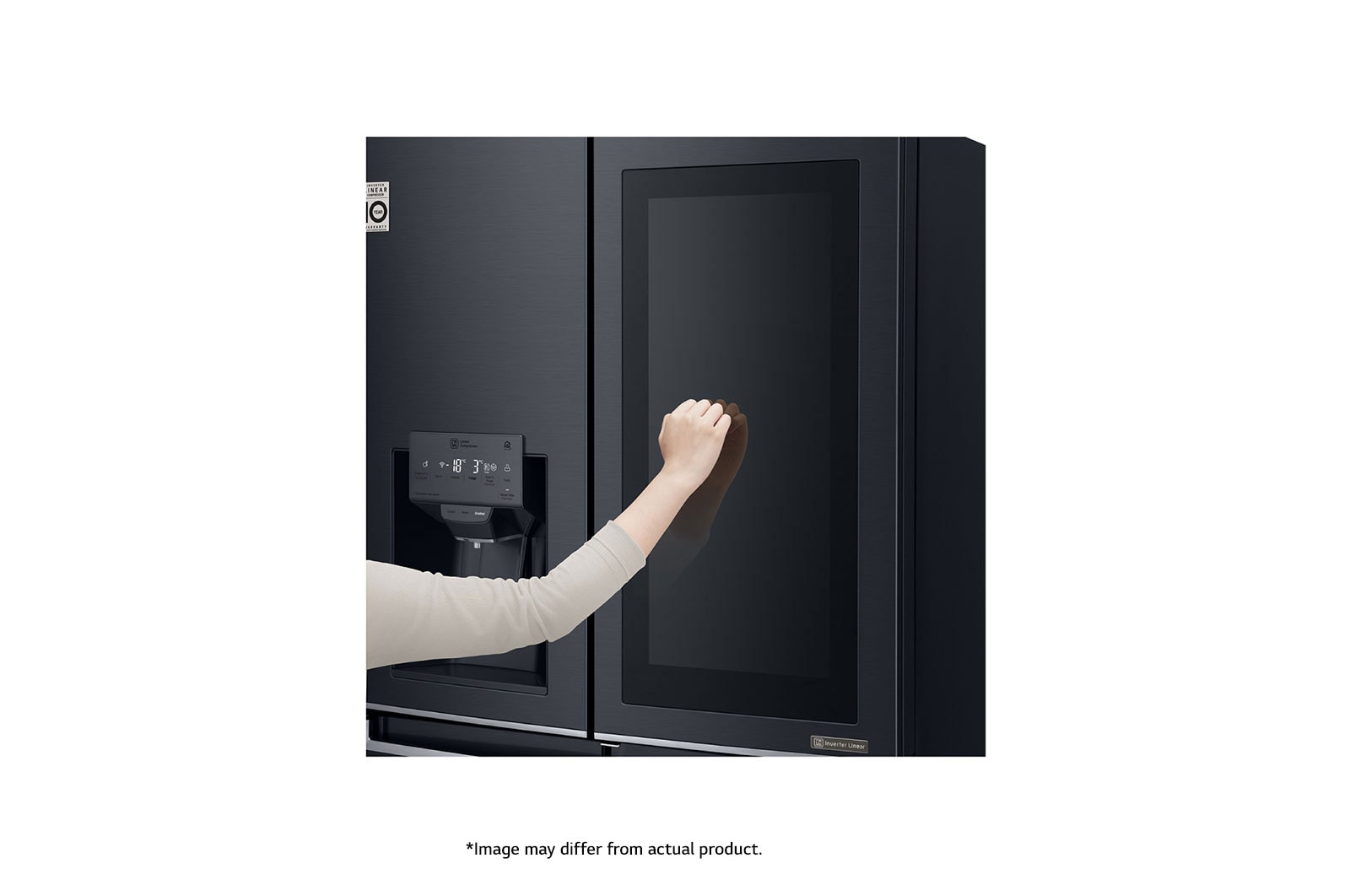 LG InstaView™ 889L Matte Black, 4 Door, Door-in-Door Fridge, GR-X31FMQRL