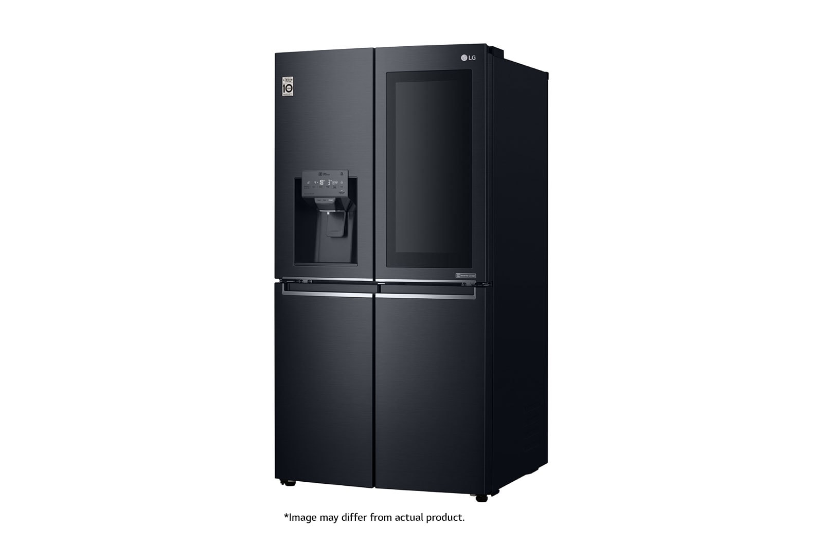 LG InstaView™ 889L Matte Black, 4 Door, Door-in-Door Fridge, GR-X31FMQRL