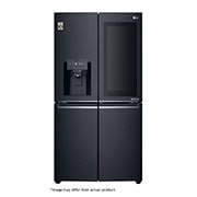 LG InstaView™ 889L Matte Black, 4 Door, Door-in-Door Fridge, GR-X31FMQRL