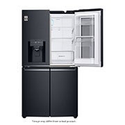 LG InstaView™ 889L Matte Black, 4 Door, Door-in-Door Fridge, GR-X31FMQRL