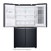 LG InstaView™ 889L Matte Black, 4 Door, Door-in-Door Fridge, GR-X31FMQRL