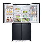 LG InstaView™ 889L Matte Black, 4 Door, Door-in-Door Fridge, GR-X31FMQRL