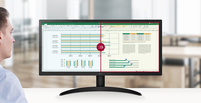 Reader Mode adjusts color temperature and luminance that helps to lessen eye fatigue and provide eye comfort while reading documents on a monitor.