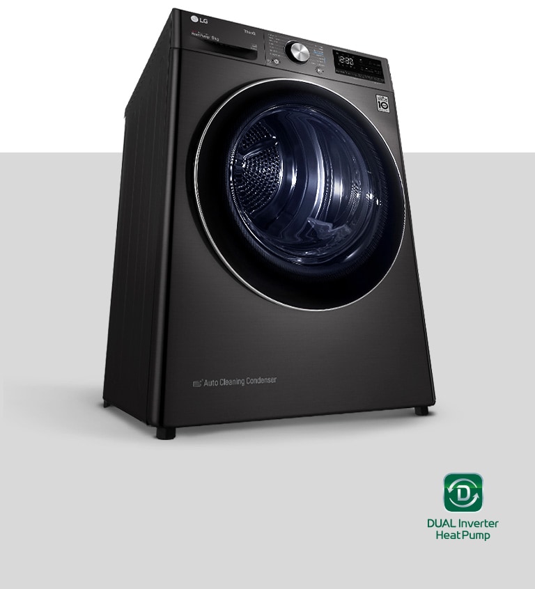 DUAL Inverter Heat Pump™ Dryer product image with logo