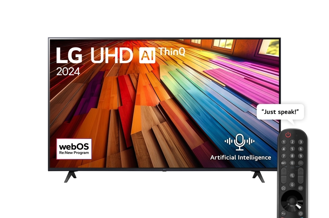 LG 50 Inch LG UHD UT80 4K Smart TV AI Magic remote HDR10 webOS24 2024, 50UT80006LA