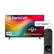 LG 55 Inch LG NanoCell NANO80 4K Smart TV AI Magic remote HDR10 webOS24 2024, 55NANO80T6A