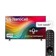 LG 75 Inch LG NanoCell NANO80 4K Smart TV AI Magic remote HDR10 webOS24 2024, 75NANO80T6A