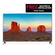 LG UHD TV 75 inch UK7050 Series IPS 4K Display 4K HDR Smart LED TV w/ ThinQ AI, 75UK7050PVA