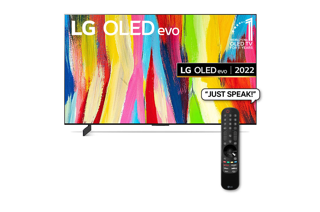 LG OLED evo 48'' C2 Nvidia G-Sync Gaming Smart TV with Magic Remote, HDR & webOS, OLED48C26LA