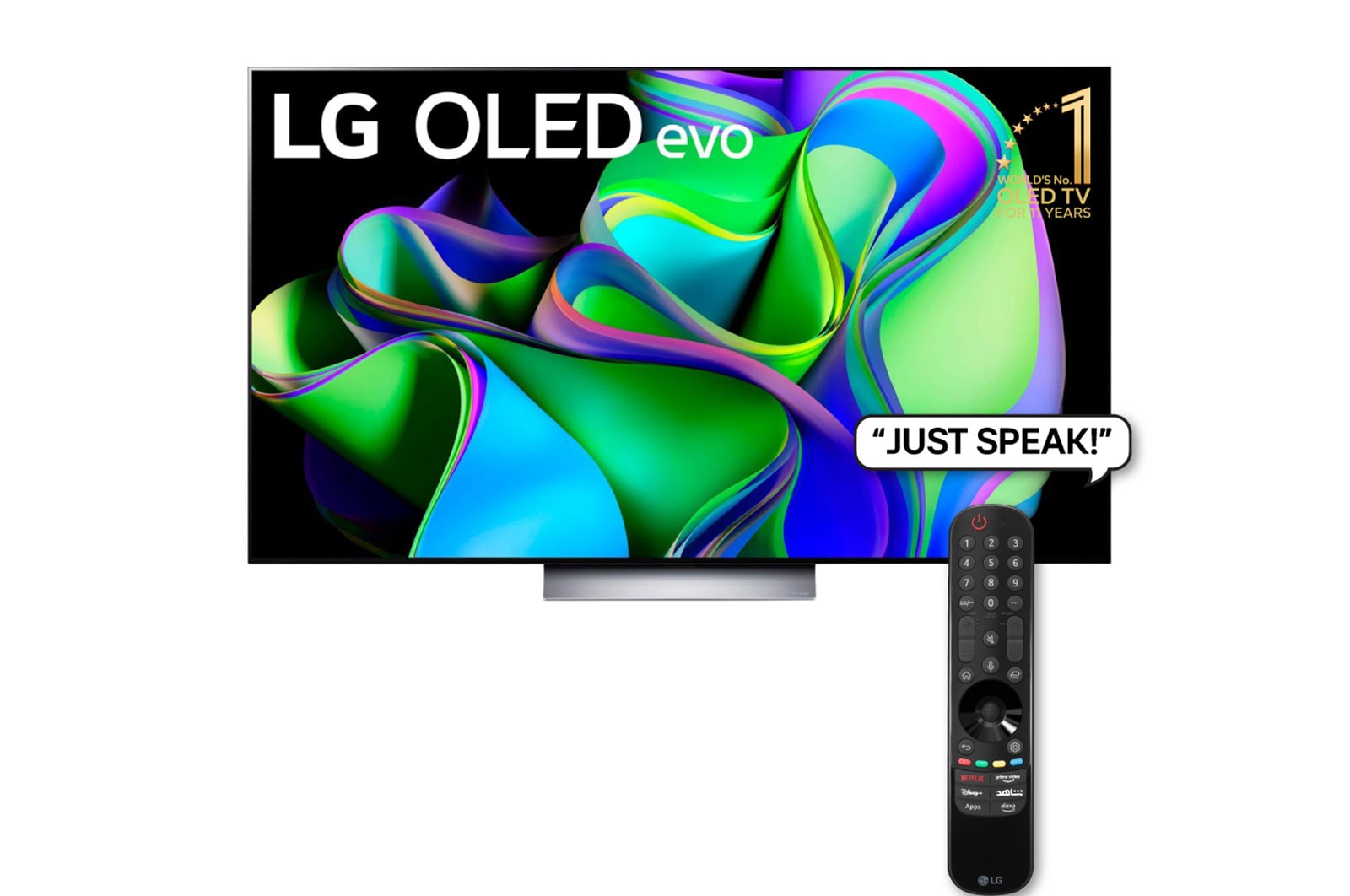 LG 125cm (48'') OLED C3 4K 120Hz GAMING SMART TV with Magic Remote, HDR & webOS, OLED48C36LA