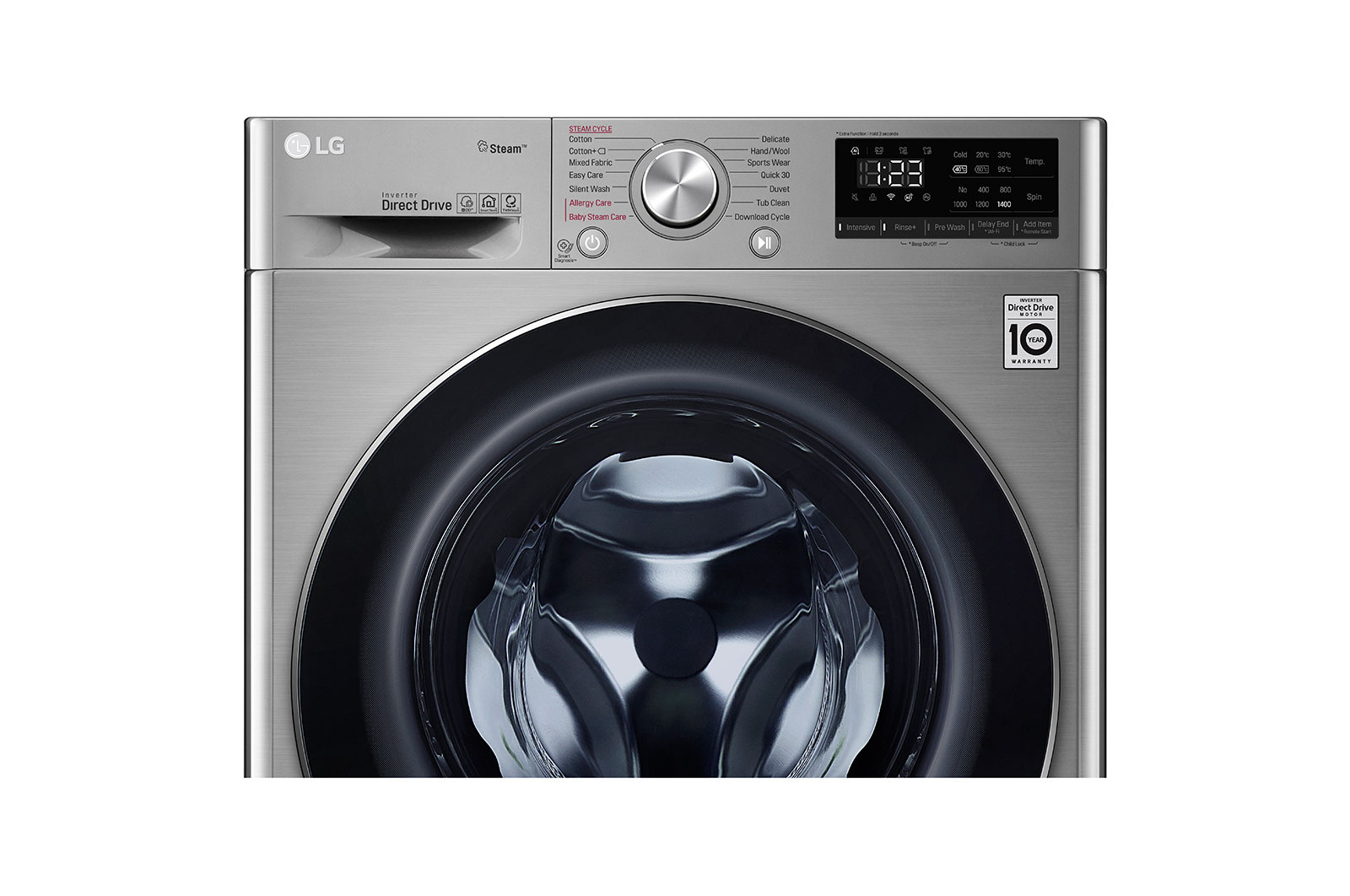 LG 8.5KG VCM Washer | AI DD™ | Steam™ - F2V5GYP2TE, F2V5GYP2TE