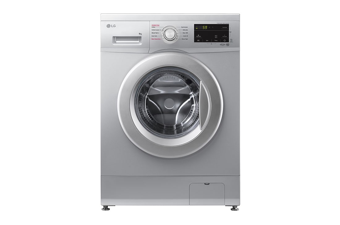 LG 9kg Luxury Silver Front Loader Washing Machine - F4J3VYP5L, F4J3VYP5L