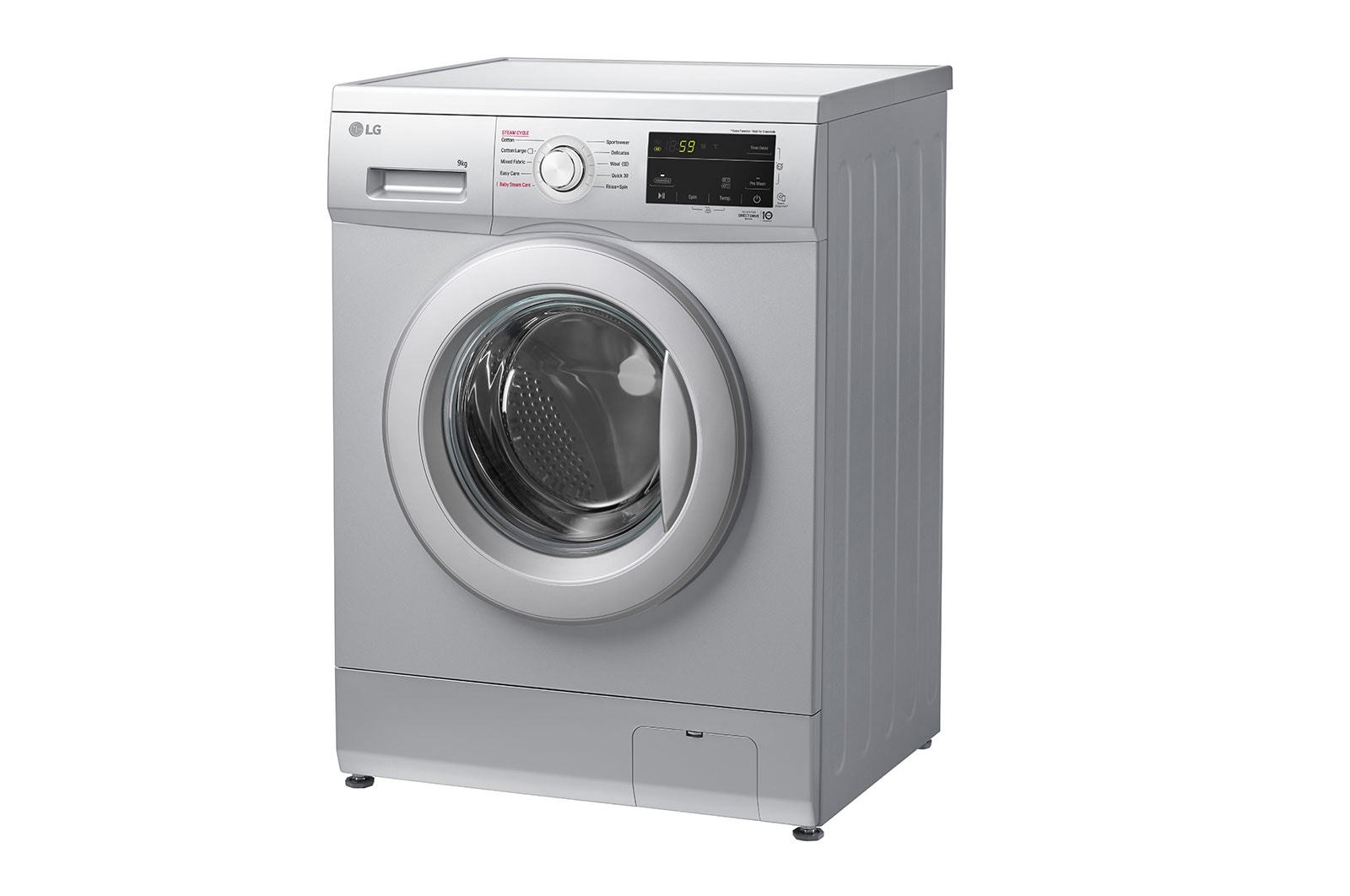 LG 9kg Luxury Silver Front Loader Washing Machine - F4J3VYP5L, F4J3VYP5L