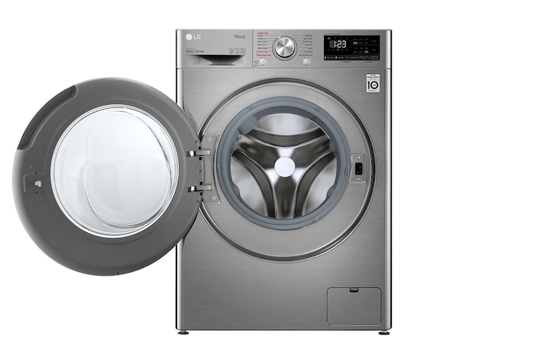 LG 10.5/7kg Front Loader Washer Dryer Combo with AI DD™ & Steam in Stainless Finish, F4V5RGP2T