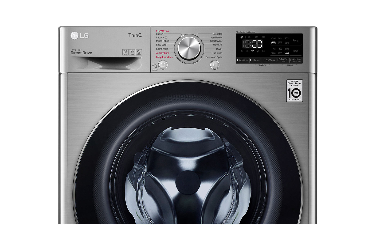 LG 10.5KG Wash / 7KG Dry Washer Dryer Combo F4V5RGP2T, F4V5RGP2T