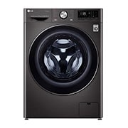 LG 12kg Front Loader Washer with AI DD™ & Steam in Black Finish, F4V9BWP2E