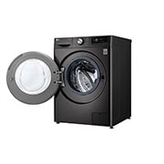 LG 12kg Front Loader Washer with AI DD™ & Steam in Black Finish, F4V9BWP2E