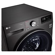 LG 12kg Front Loader Washer with AI DD™ & Steam in Black Finish, F4V9BWP2E