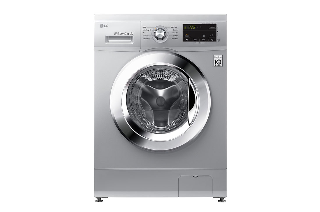 LG 7kg Front Loader Washer with Inverter Direct Drive in Silver Finish, FH0J3HDNP5P