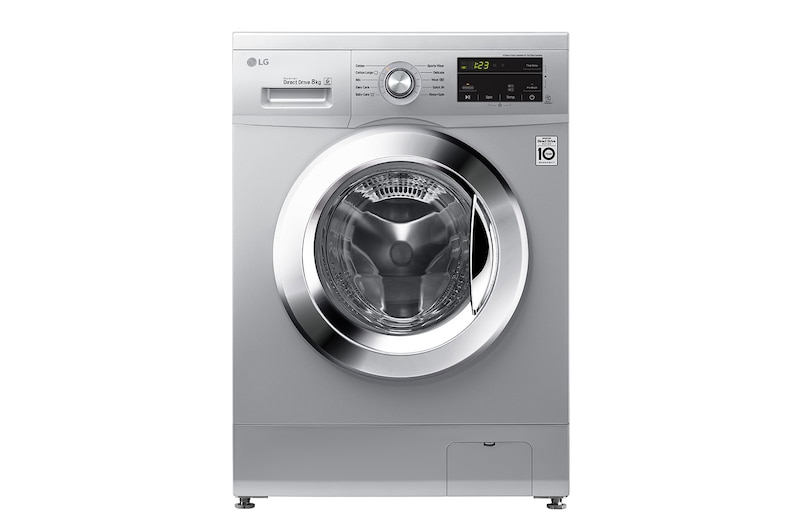 LG 8kg Luxury Silver Front Loader Washing Machine, FH2J3TDNP5P