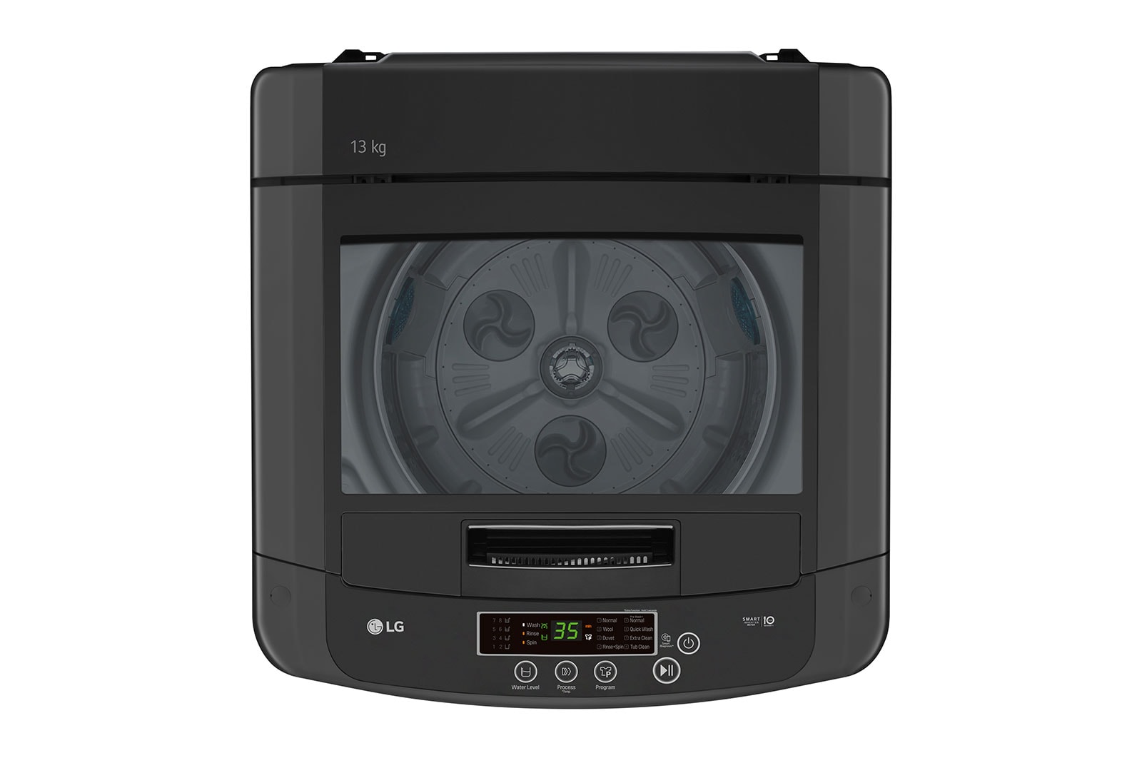 LG 13kg Top Loader with Smart Inverter in Black Finish, T1385NEHT2